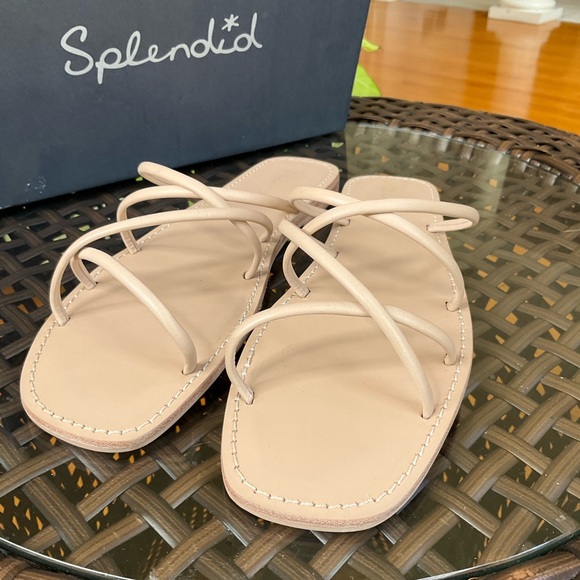 Splendid Frankie Womens Sandals Size 7 Light Almond - Picture 5 of 7